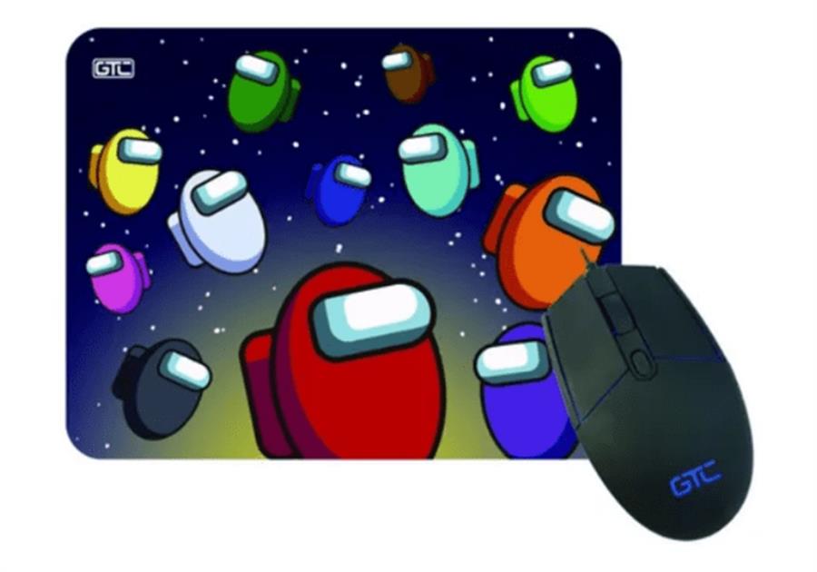 COMBO MOUSE + PAD GAMING GTC CBG-019B AMONG US