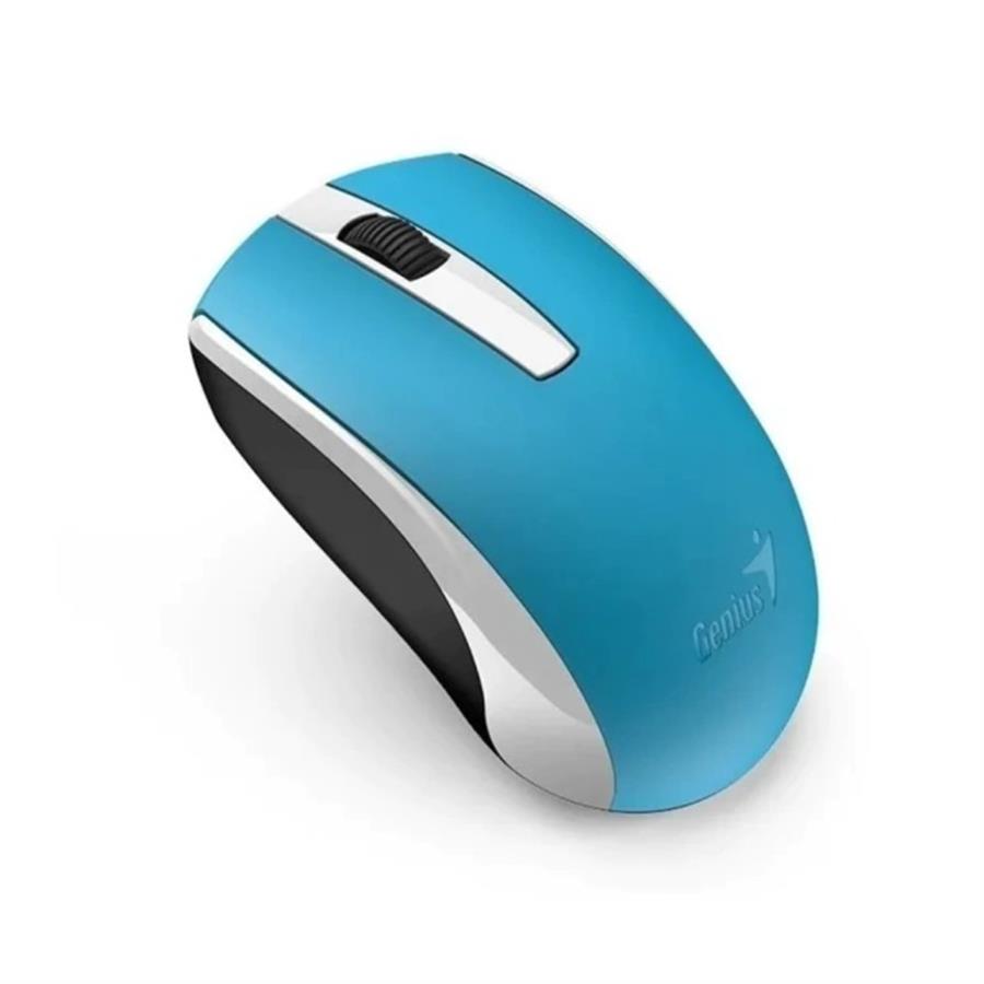 MOUSE INALAMBRICO RECARGABLE GENIUS ECO-8100 CELESTE