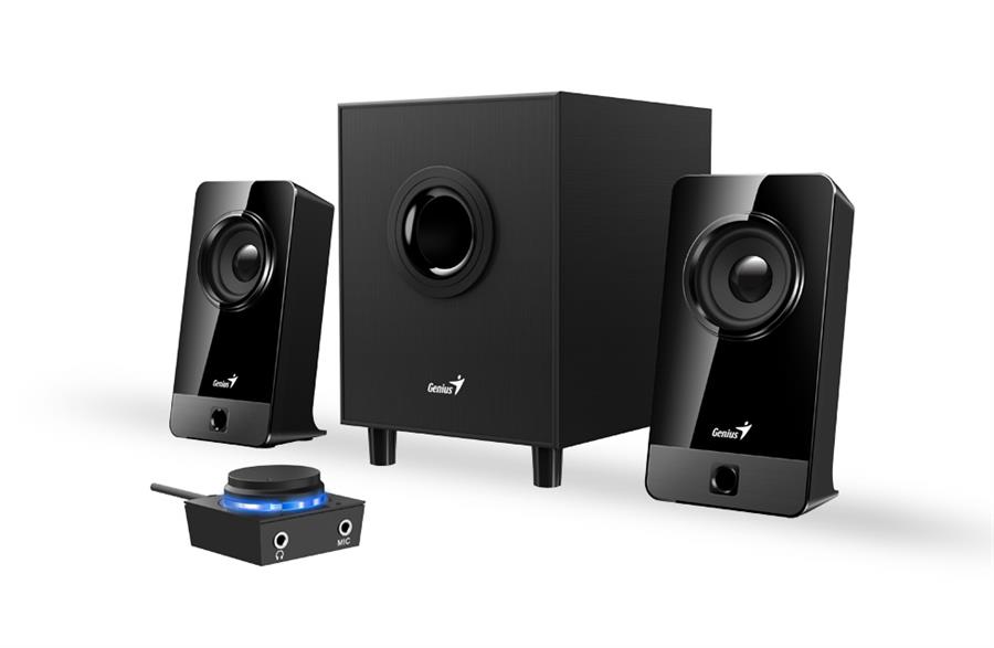 PARLANTES 2.1 GENIUS SW-G2.1 300 X 10W RMS NEGRO