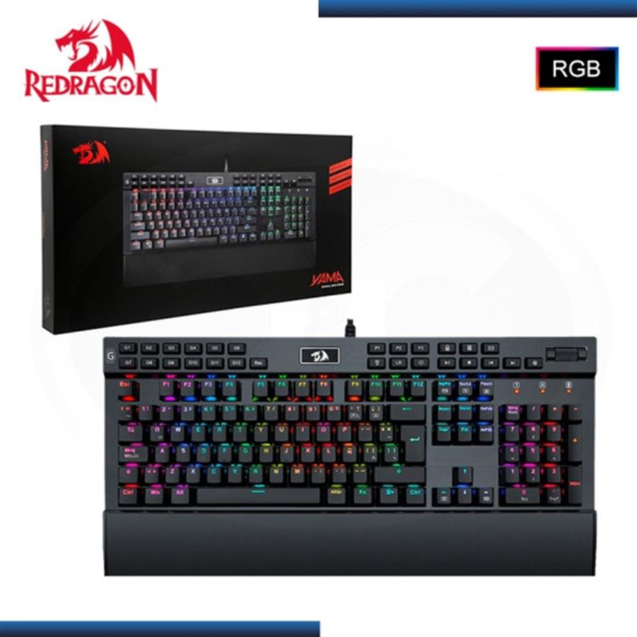 TECLADO MECANICO GAMING REDRAGON YAMA K550RGB-1 NEGRO
