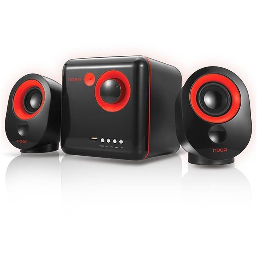 PARLANTES PORTABLE BT BLUETOOH 2.1 NOGA ML-3300C ROJO