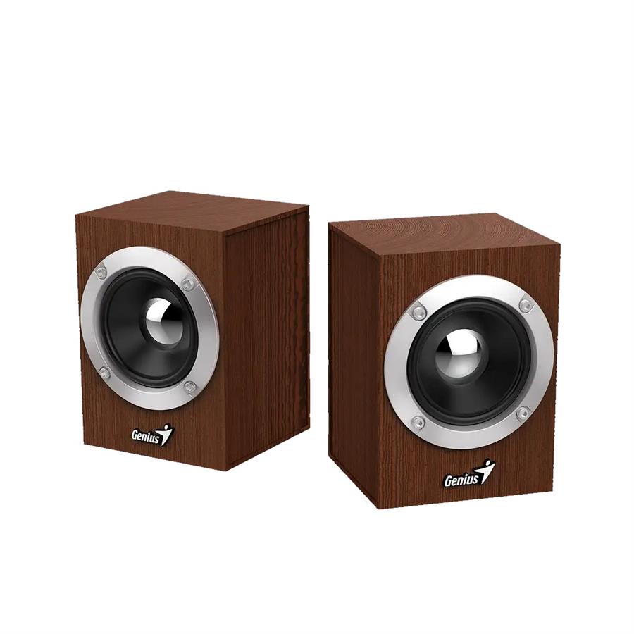 PARLANTE GENIUS 2.0 SP HF280 WOODEN USB + 31/2