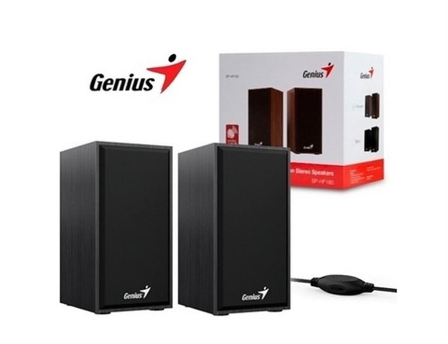 PARLANTE GENIUS SP HF180 WOODEN 2.0 NEGRO