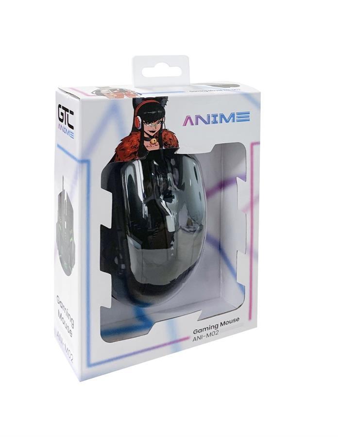 MOUSE GAMING GTC ANIME ANI-M02 - 7 COLORES - 2400DPI