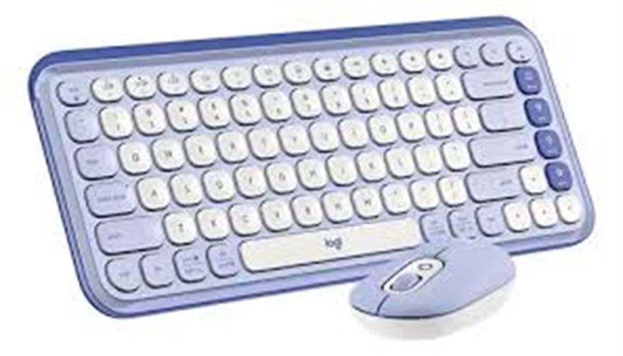 COMBO TECLADO + MOUSE POP ICON LOGITECH BT LILA