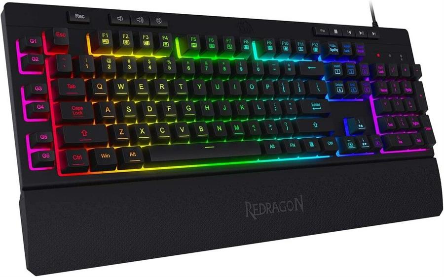 TECLADO GAMING REDRAGON SHIVA RETROILUMINADO K512 RGB-1