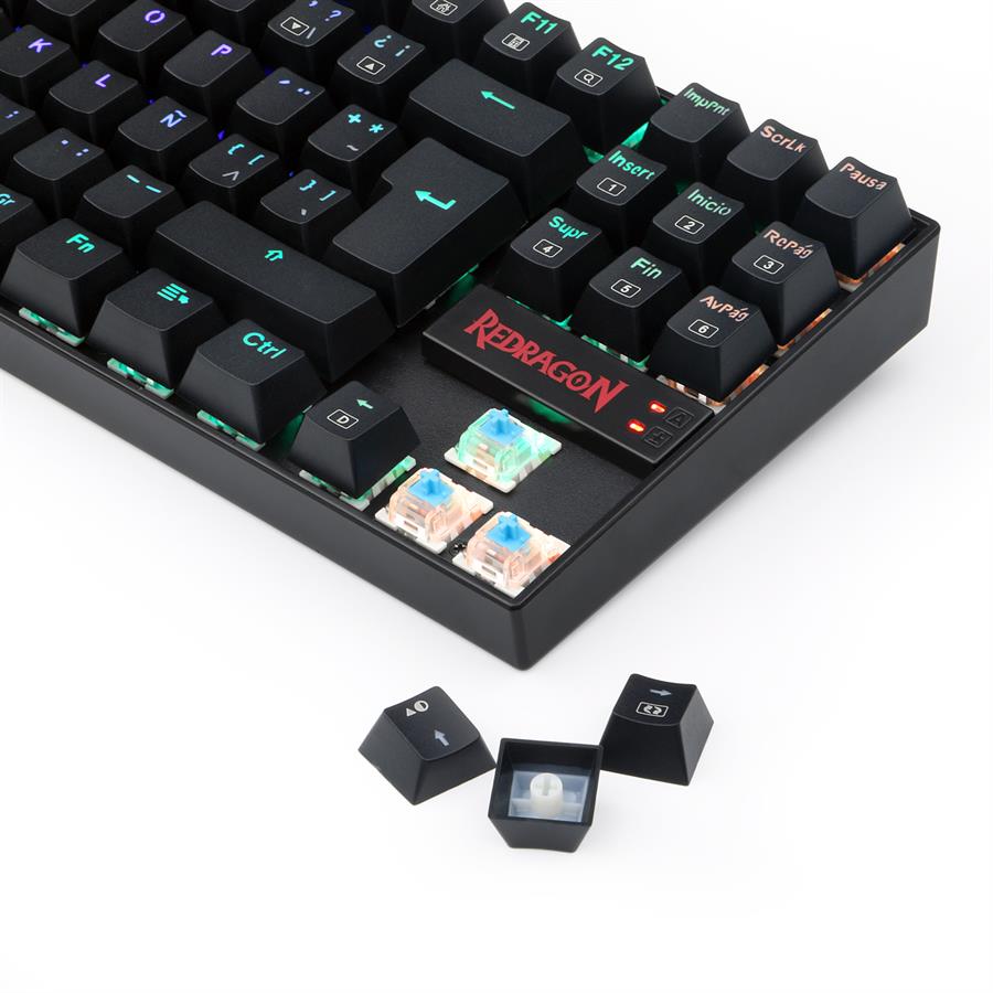 TECLADO MECANICO REDRAGON KUMARA K552RGB-1 SWITCH RED