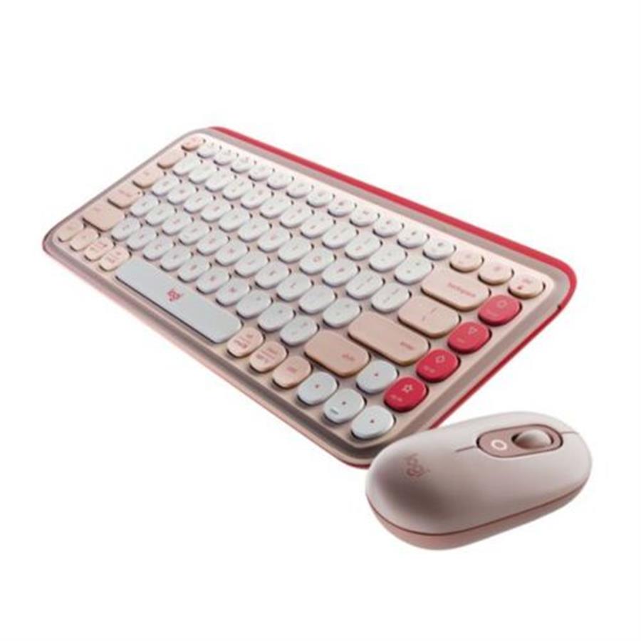 COMBO TECLADO + MOUSE POP ICON LOGITECH BT ROSA