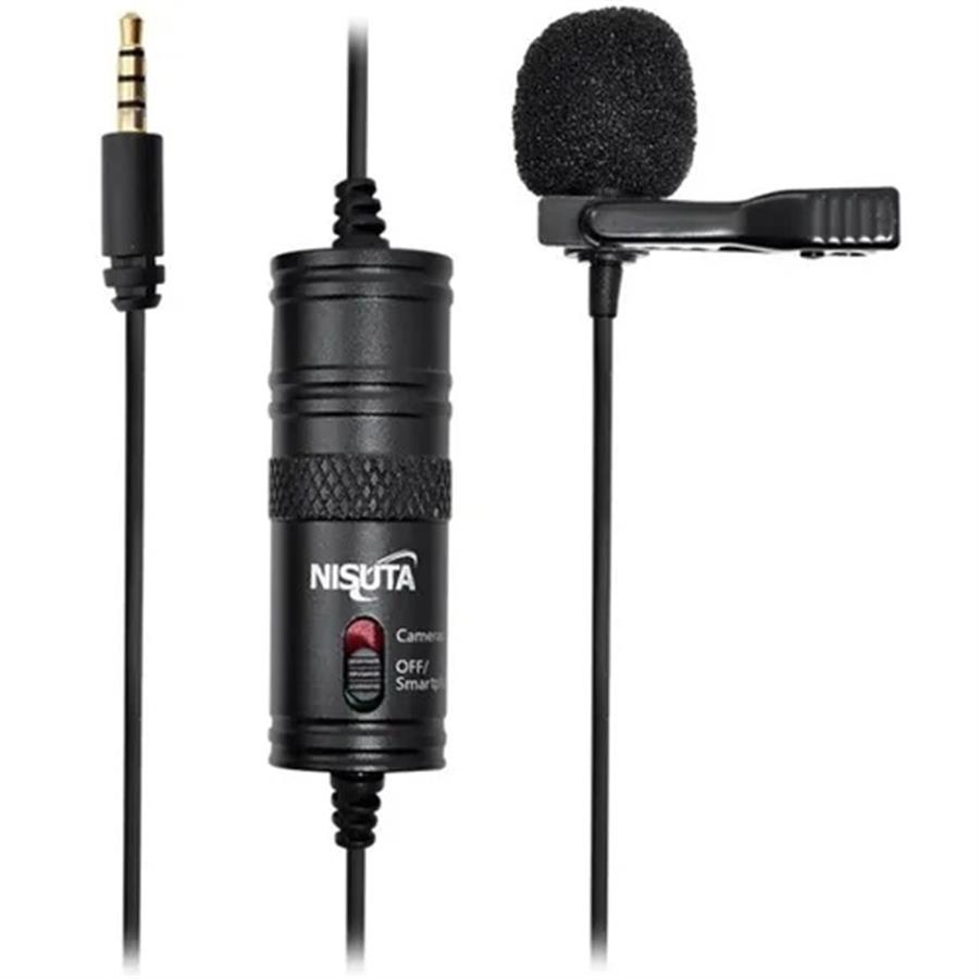 MICROFONO CORBATERO 3.5MM CABLE 6M NISUTA NSMIC260C