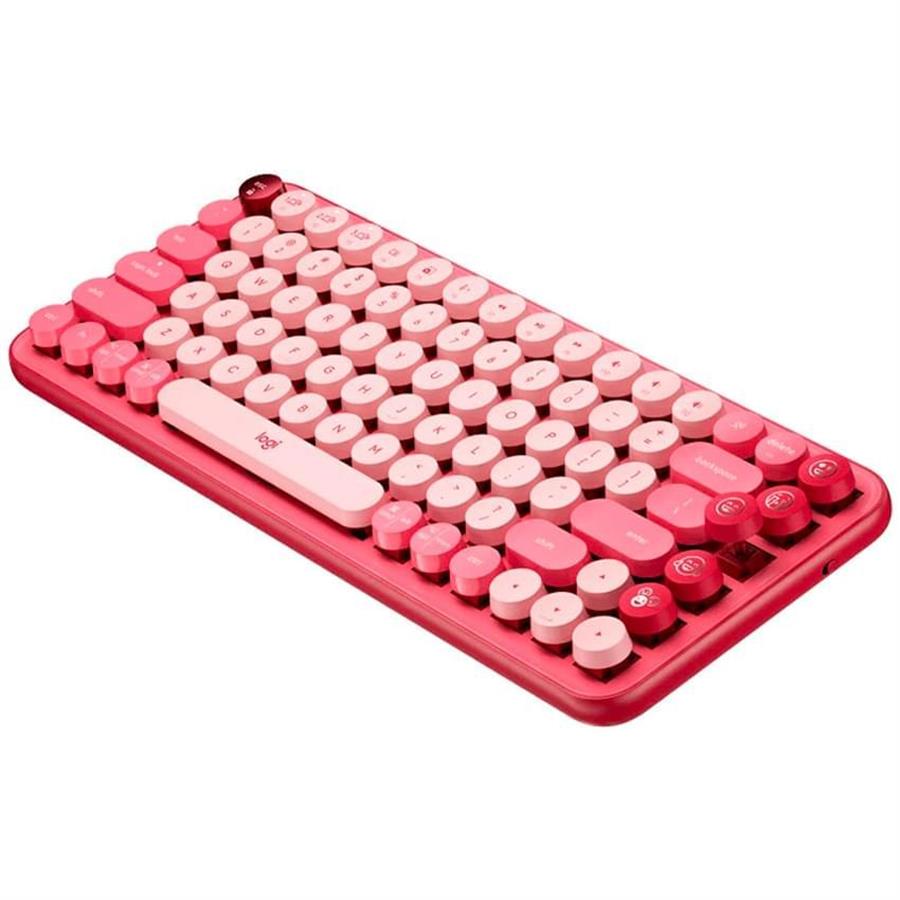 TECLADO MECANICO POP KEYS LOGITECH CORAL ROSE