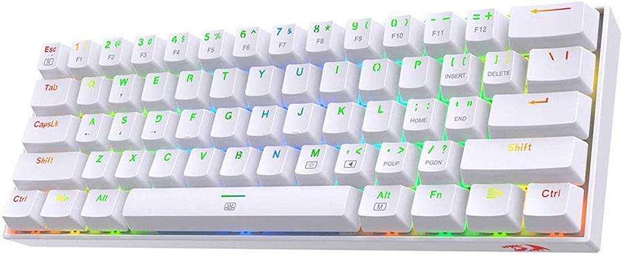 TECLADO MECANICO REDRAGON DRAGONBORN BLANCO K630W-RGB