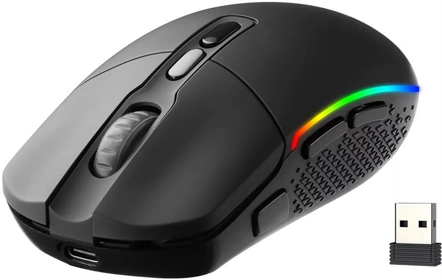 MOUSE REDRAGON INVADER PRO BLACK M719RGB-PRO