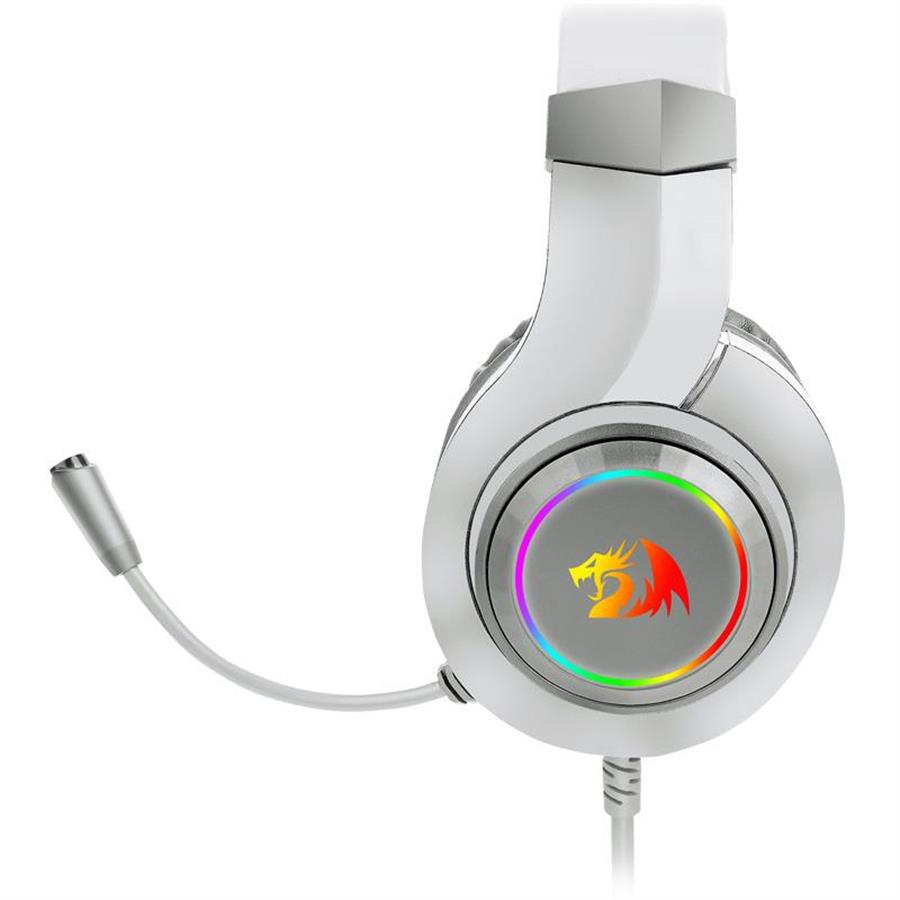 AURICULAR GAMING REDRAGON HYLAS WHITE H260W-RGB 2