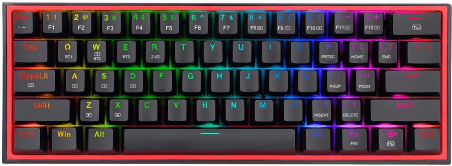 TECLADO MECANICO 2.4/BT REDRAGON FIZZ PRO BLACK K616-RGB