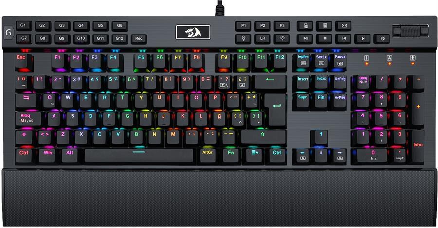 TECLADO MECANICO GAMING REDRAGON YAMA BLACK K550RGB-1