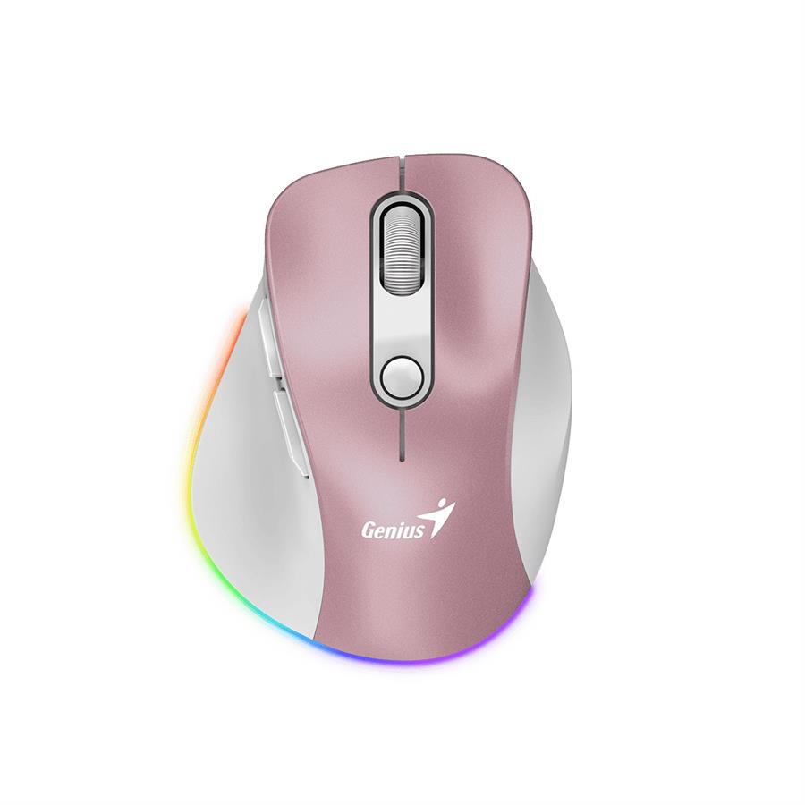 MOUSE GENIUS ERGO 9000S PRO INALAMBRICO ROSA