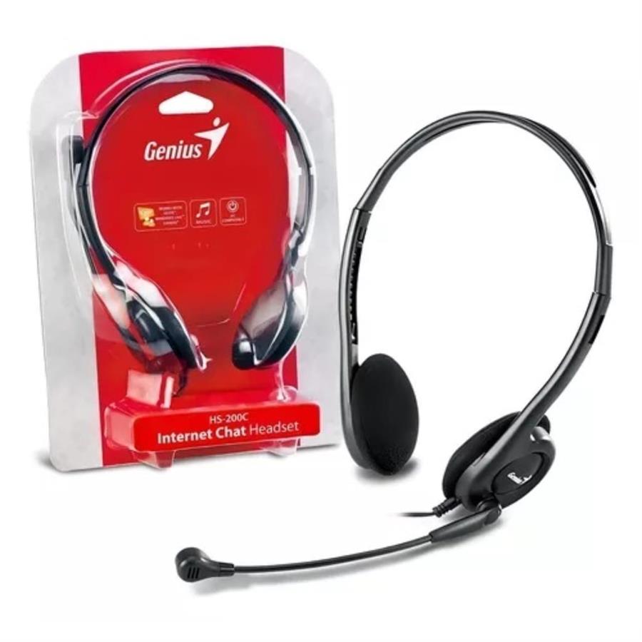 AURICULARES CON MICROFONO GENIUS HS-200C PARA PC