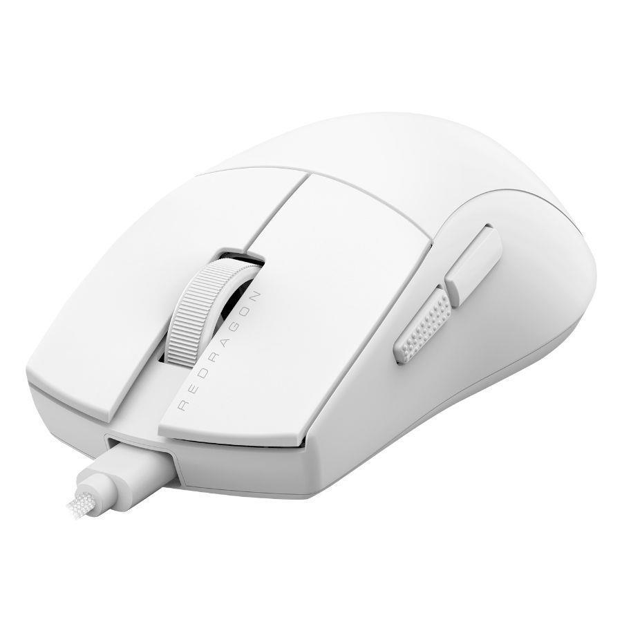 MOUSE REDRAGON KING 1K WHITE 12,400 DPI M724W M724W