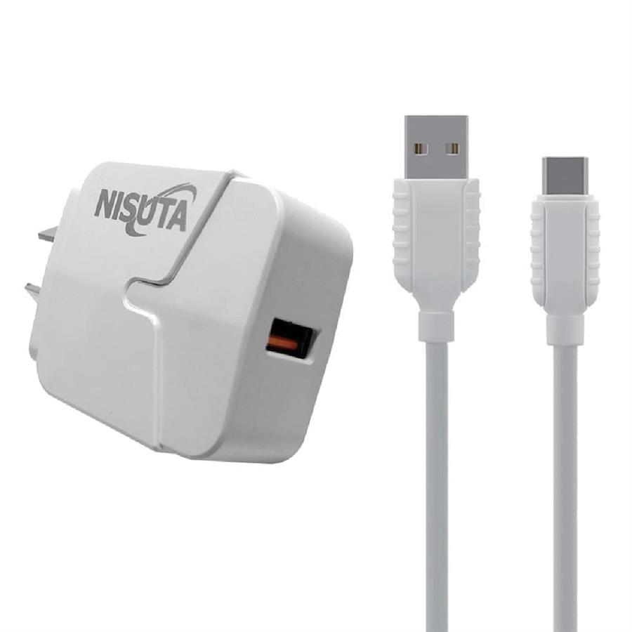 CARGADOR CEL QC3.0 USB NISUTA NS-FU53UQC
