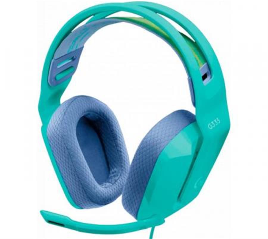 AURICULAR GAMING LOGITECH G335 3.5MM VERDE-AZUL