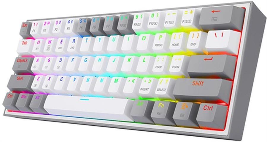 TECLADO MECANICO 2.4/BT REDRAGON FIZZ PRO WHITE K616-RGB