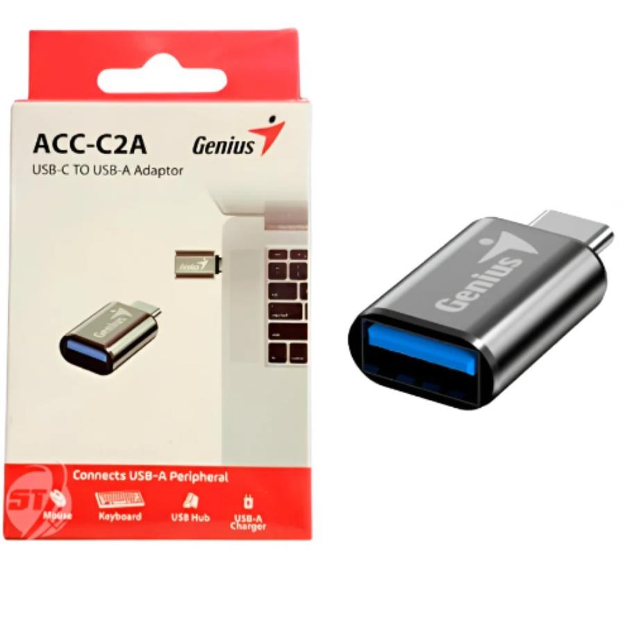 ADAPTADOR USB C MACHO A USB HEMBRA GENIUS ACC-C2A