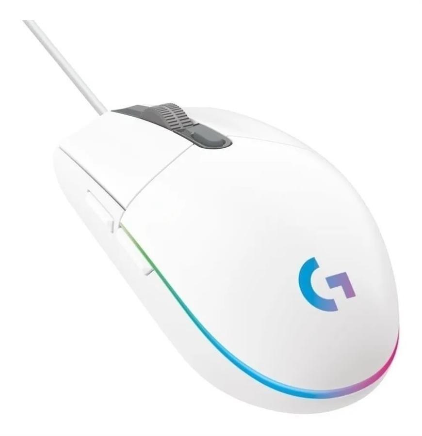 MOUSE GAMER LOGITECH G203 LIGHTSYNC BLANCO 8000DPI G203