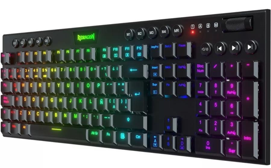 TECLADO MECANICO REDRAGON BLACK HORUS K619-RGB