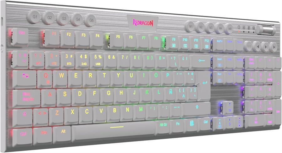 TECLADO MECANICO WIRELESS REDRAGON HORUS K618W-RGB