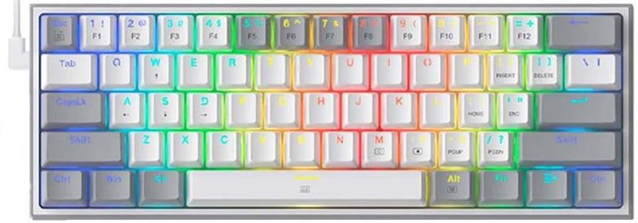 TECLADO MECANICO 2.4/BT REDRAGON FIZZ PRO WHITE K616-RGB