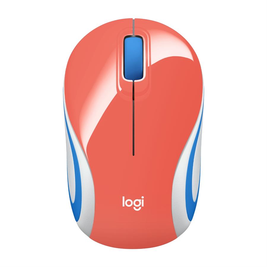 MOUSE MINI INALAMBRICO LOGITECH M187 NARANJA