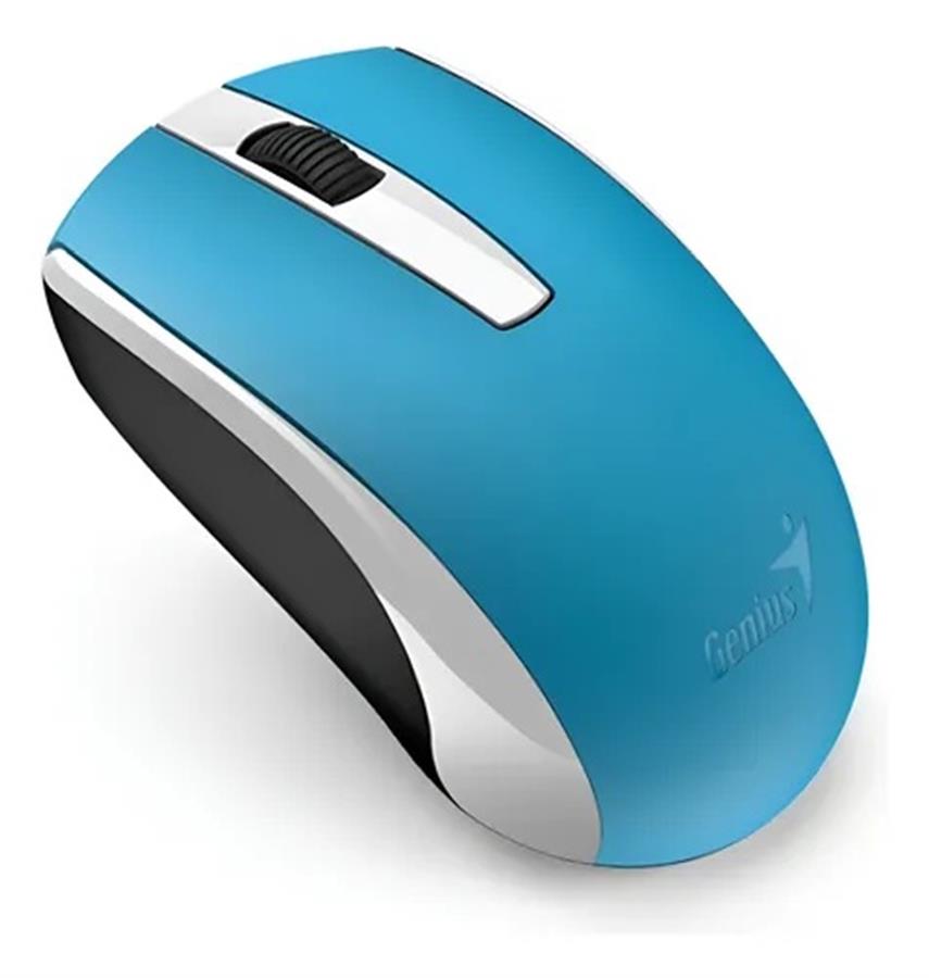 MOUSE INALAMBRICO RECARGABLE GENIUS ECO-8100 CELESTE