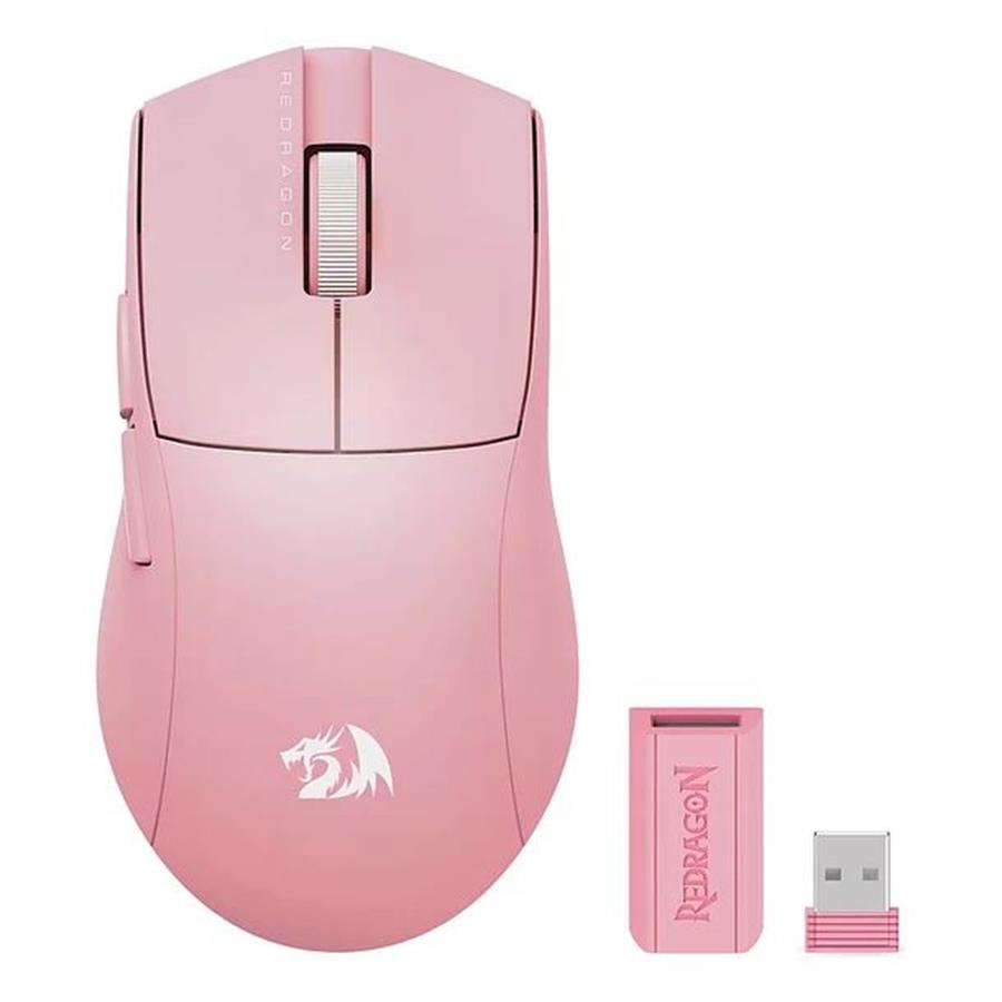 MOUSE REDRAGON KING PRO PINK 26.000 DPI M916P-PRO-1K