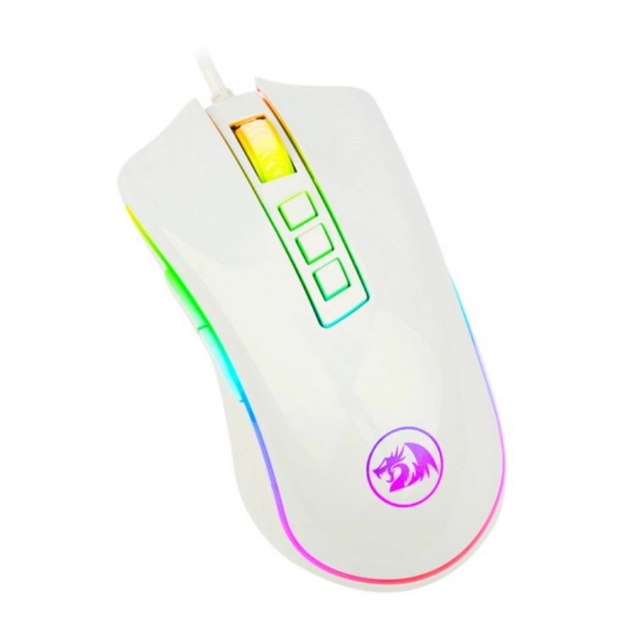 MOUSE GAMING REDRAGON COBRA FPS M711 WHITE RGB 100
