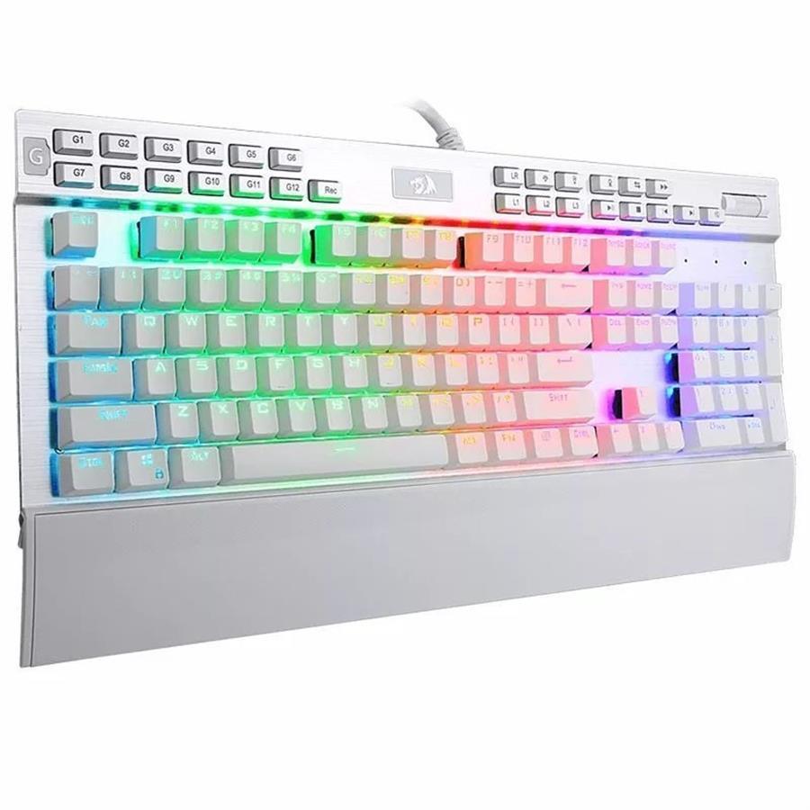 TECLADO MECANICO GAMING REDRAGON YAMA WHITE K550W RGB-1