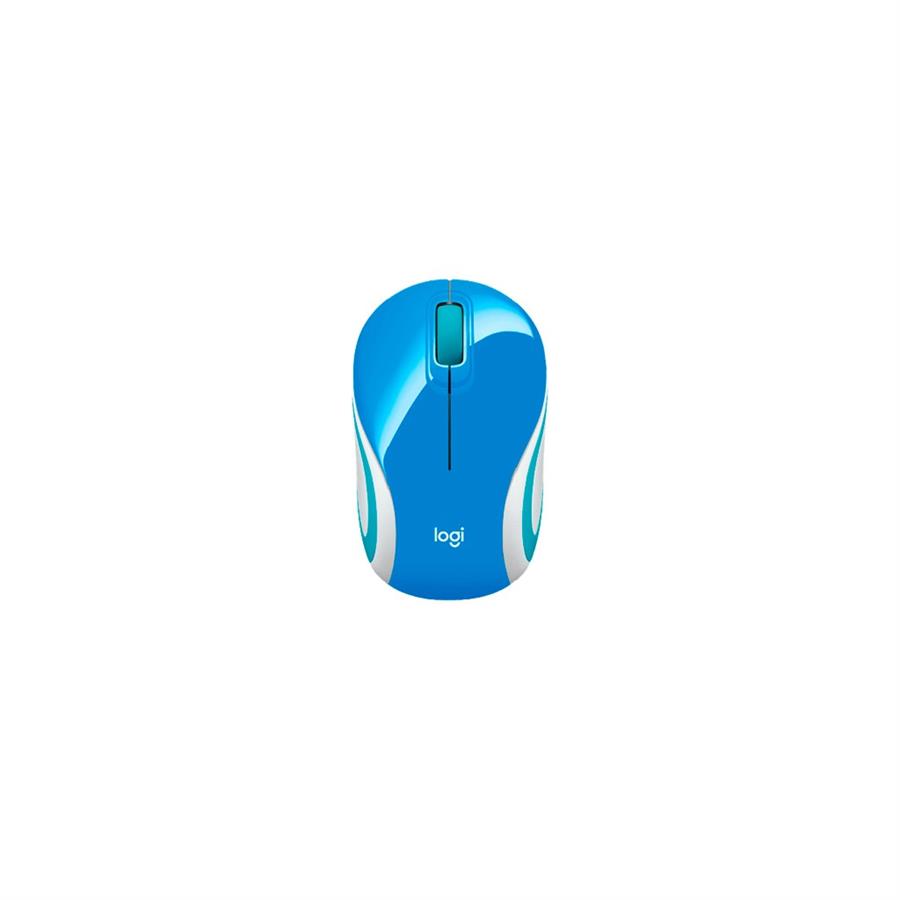 MOUSE MINI INALAMBRICO LOGITECH M187 BLUE