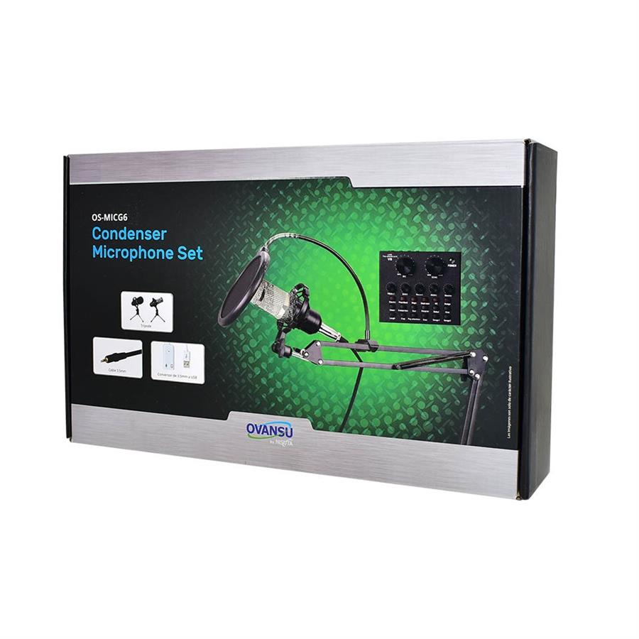 MICROFONO GAMING OVANSU OS-MICG6 PLUG 3.5 Y USB