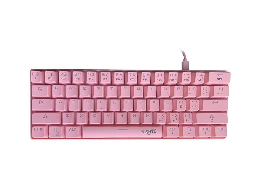 TECLADO MECANICO RGB REAL DE 61 TECLAS  NS-KBGZ61P
