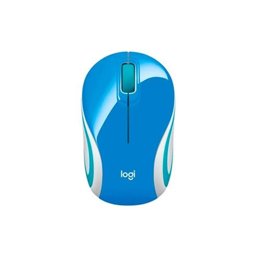 MOUSE MINI INALAMBRICO LOGITECH M187 BLUE